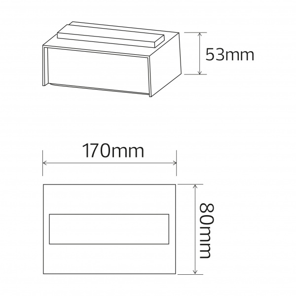 Светильник уличный настенный HOROZ ELECTRIC TWIST-12 1x12 Вт черный 076-042-0012-050 