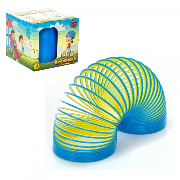 Игрушка MDS Пружинка желто-голубой 8,5-8,5-7,5 см. UK001