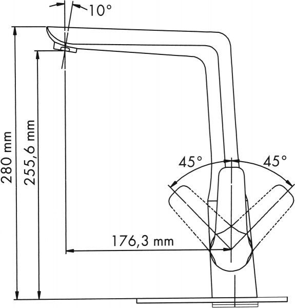 Змішувач для кухні Scandispa Edda FF4071-5