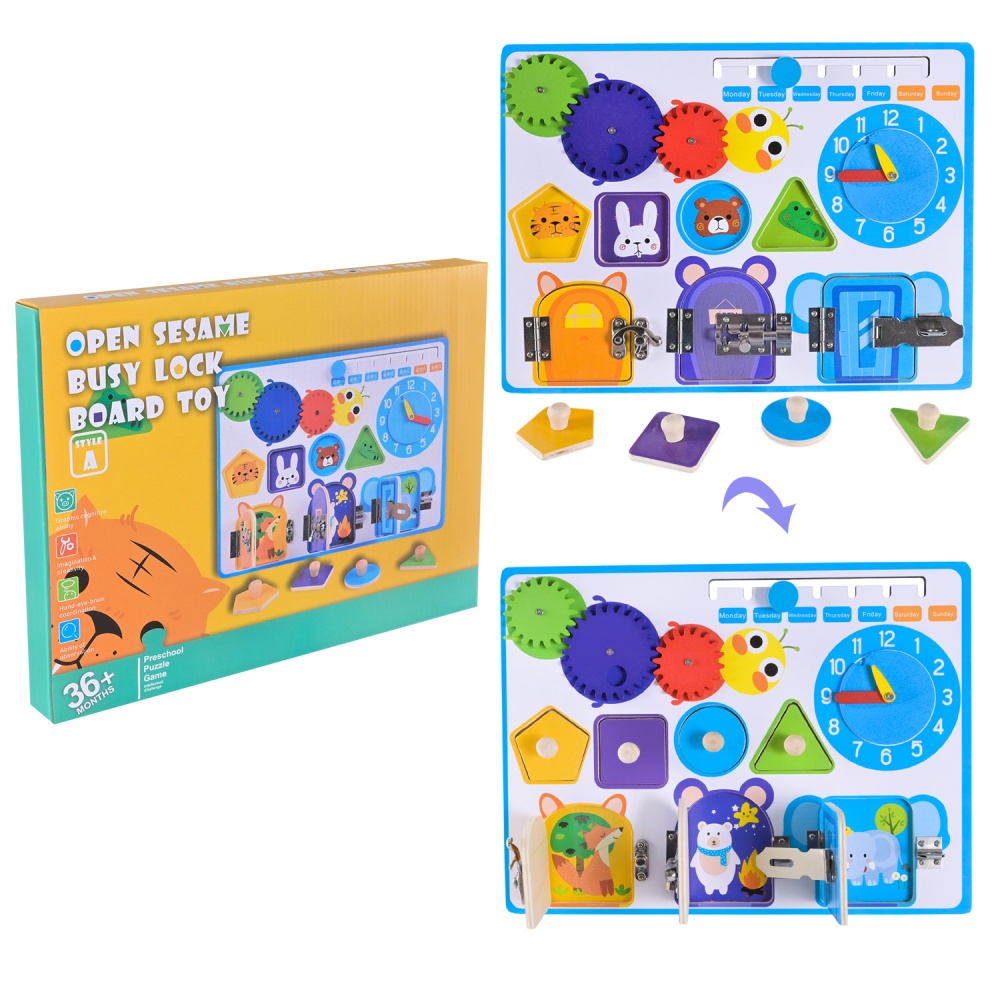 Игрушка деревянная Shantou Бизиборд WD15401