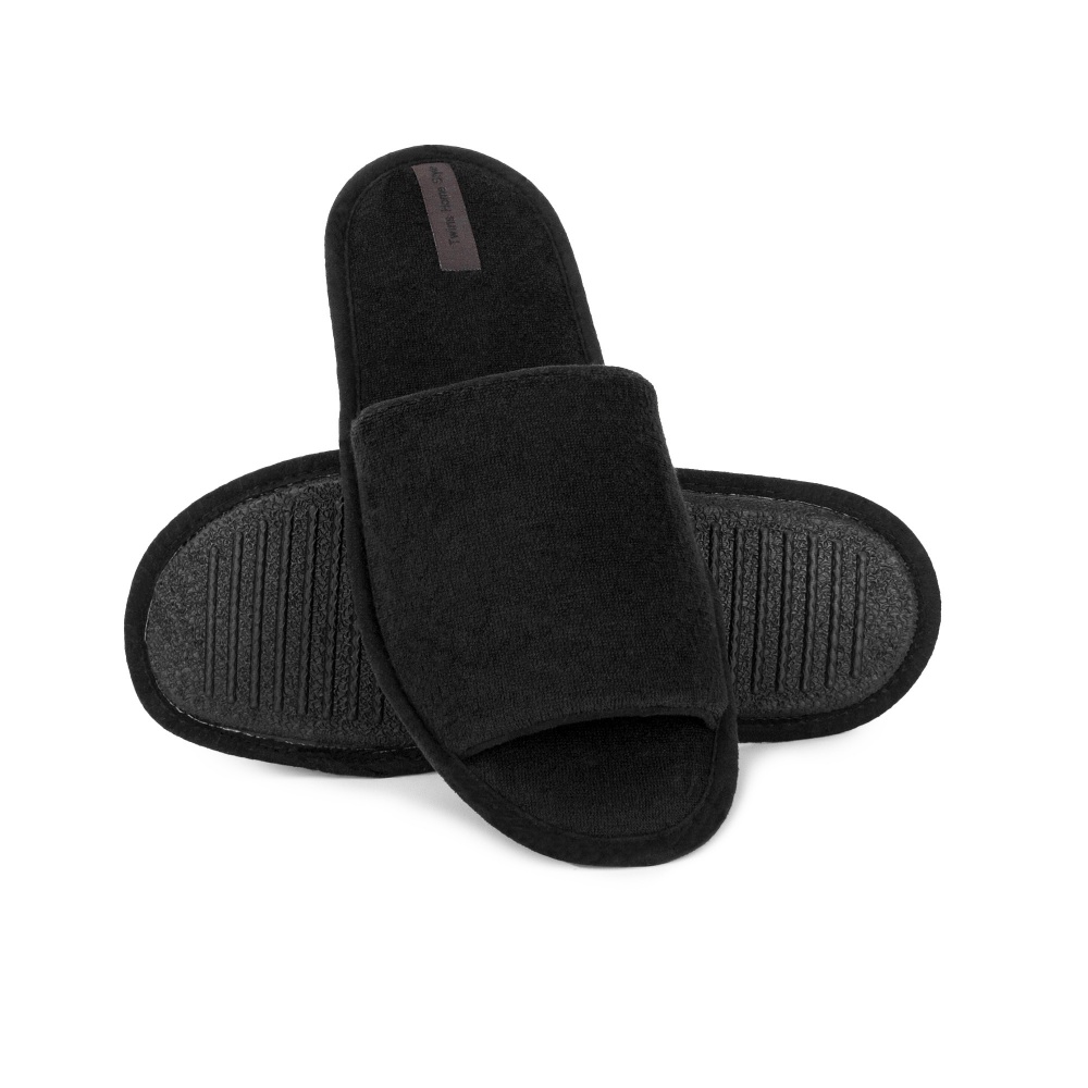 Капці домашні Twins HS-VL флісові PVC 14176 р.44/45 чорний