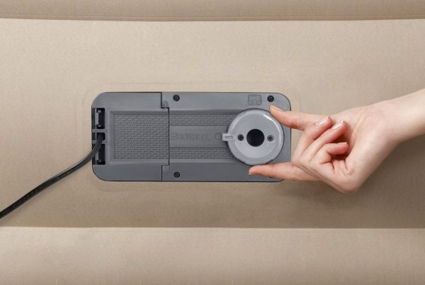 Матрац надувний Bestway Twin со встроенным электронасосом 191х97 см бежевий 10604773