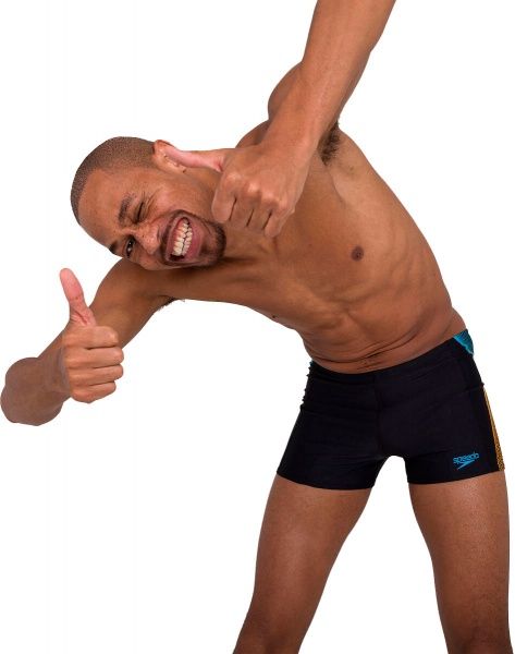 Плавки Speedo PNL ASHT AM BLACK/ORANGE 8-04510F317 р.38 черный