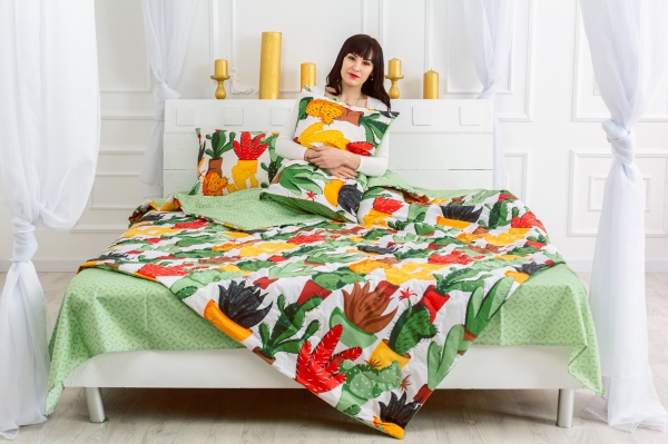 Одеяло антиаллергенное Thinsulate №2332 Cecilio (2200003029345) 140x205 см MirSon с принтом