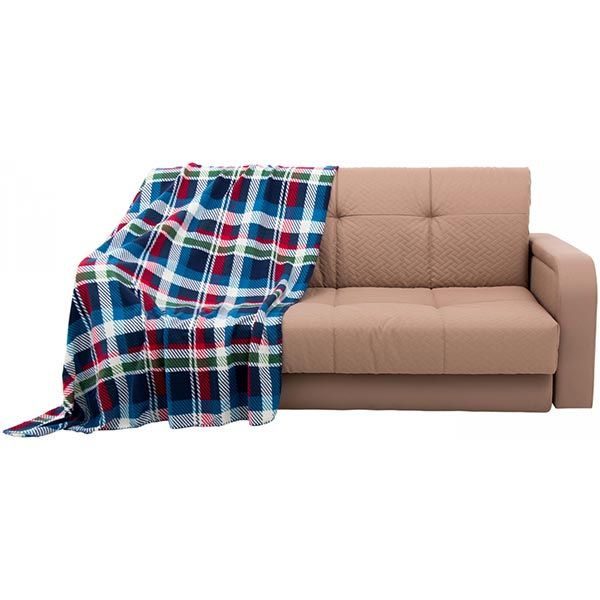 Плед флісовий Underprice Клітинка синій 150x180 см