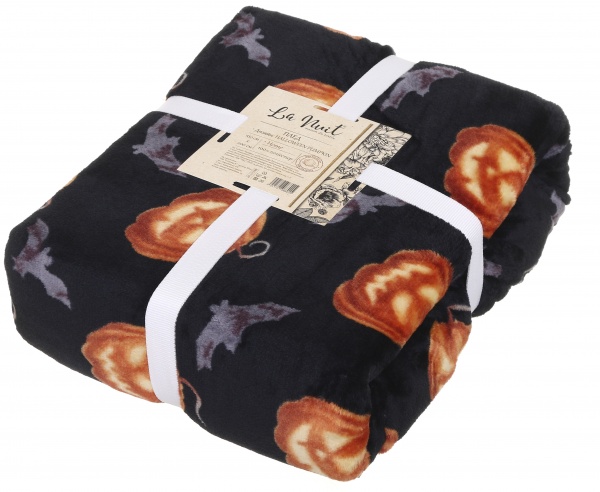Плед Halloween Pumpkin 160x200 см різнокольоровий La Nuit 
