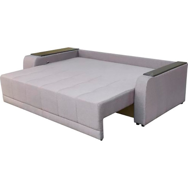 Диван прямий Кедр Плейн ліва ніша сірий 2400x1030 мм