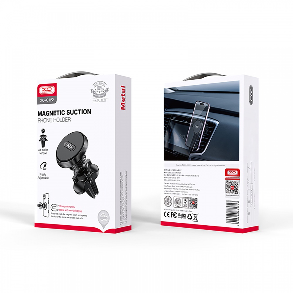 Автотримач для телефону магнітний Xo С122 black