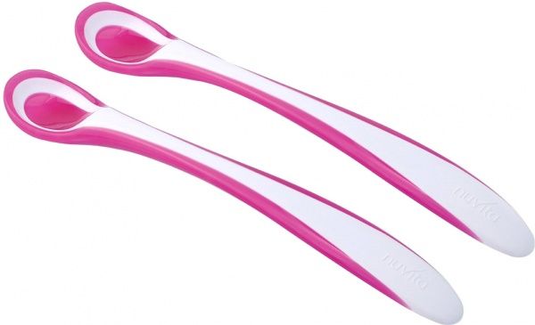Набір ложок Nuvita Easy Eating з термоіндикатором NV8485Pink