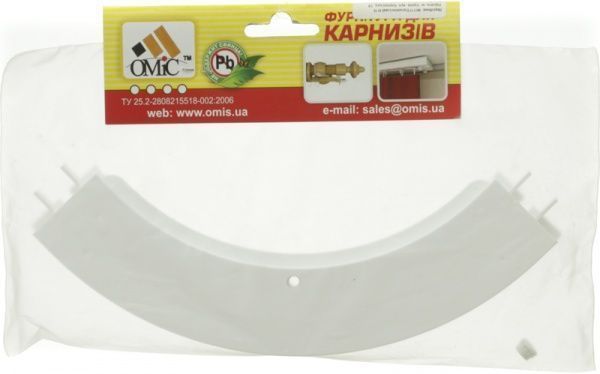 Поворот ОМіС зовнішній одинарний набірний білий 