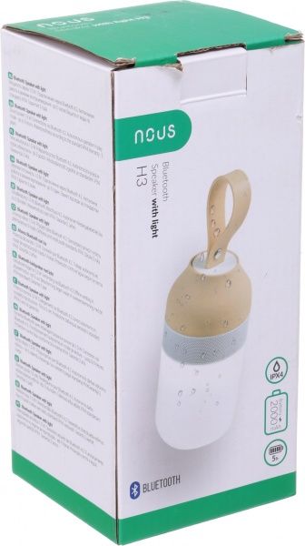 Смарт-світильник Nous з Bluetooth колонкою 1,5 Вт жовтий H3 Yellow 