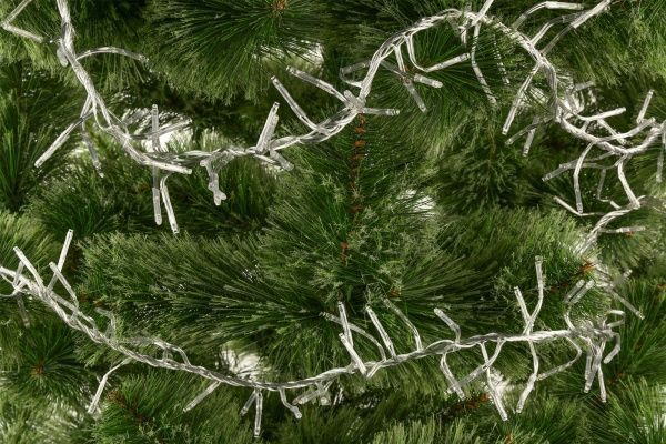 Электрогирлянда линейная внутренняя встроенный светодиод (LED) 200 ламп 2м Фейерверк белый LDFC200-M-E