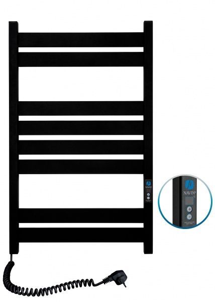 Полотенцесушитель электрический NAVIN Largo 500х800 Digital Л черный муар 12-244152-5080