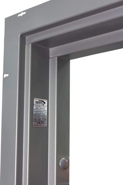 Двері вхідні Булат Гарант 535 бетон антрацит 2050x850 мм праві