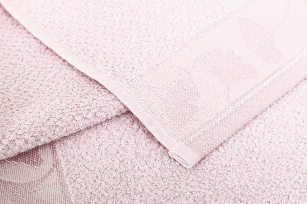 Рушник махровий Ginko 50x90 см пудровий Texpol 