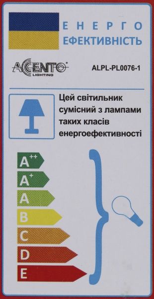 Бра Accento lighting Dijon ALPL-PL0076-1 1x40 Вт E14 хром 