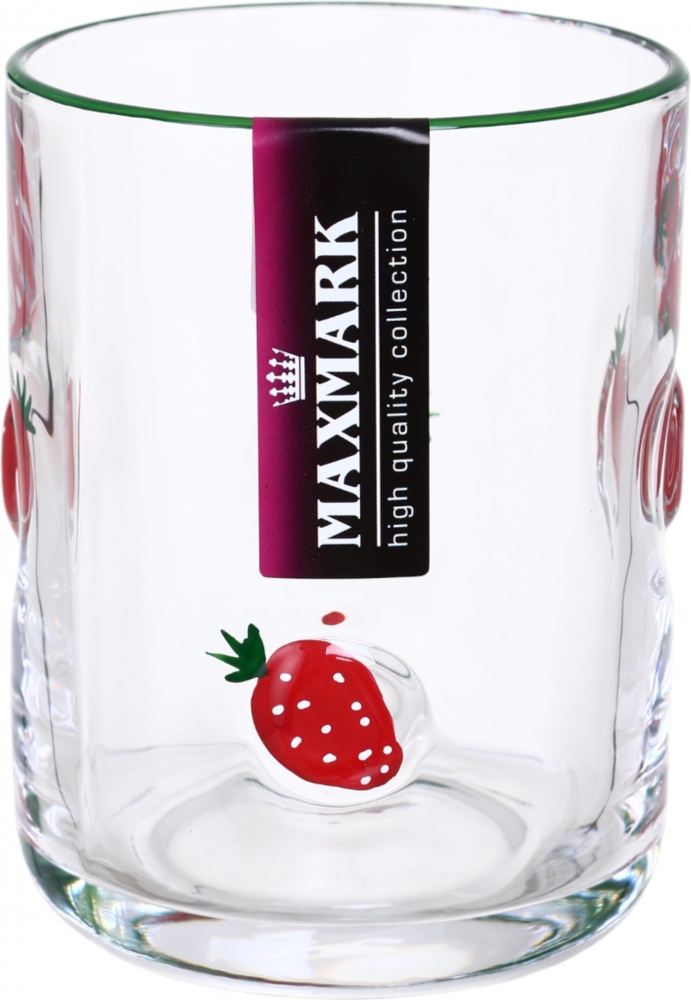 Стакан для воды Maxmark Strawberry 400 мл 1 шт.