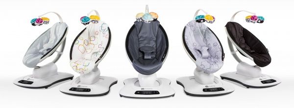Крісло-гойдалка 4MOMS mamaRoo сріблясте Plush