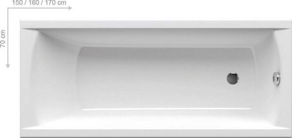 Ванна акриловая Cersanit 160х70 Balinea с ножками