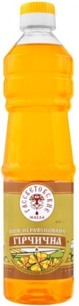 Масло ТМ Рассветовские масла горчичное нерафинированное 500 мл 