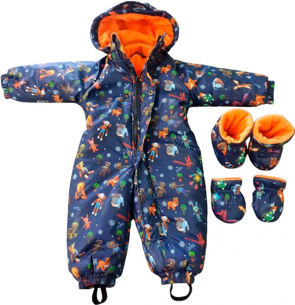 Комбінезон дитячий ТК-ПРОФІТЕКС темно-синій р.80 