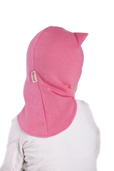 Шапочка детская для девочки Beezy Кошка р.50-52 бледно-розовый 1750 