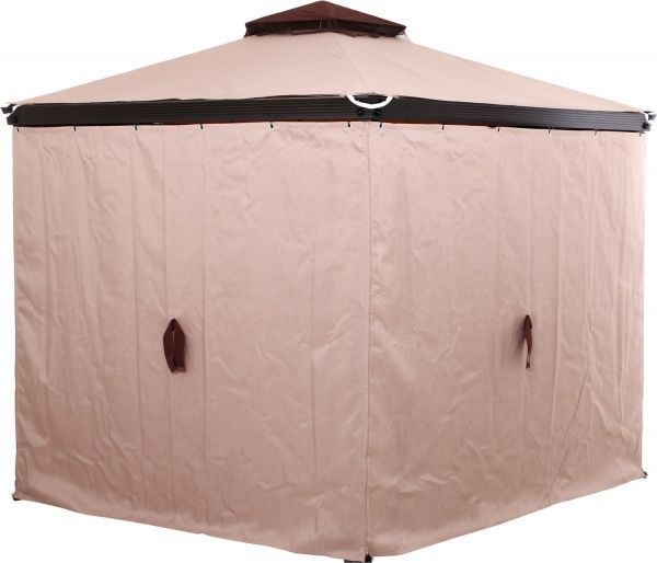 Павільйон садовий Indigo з москітною сіткою бежевий 4,4х2,7 м DU142