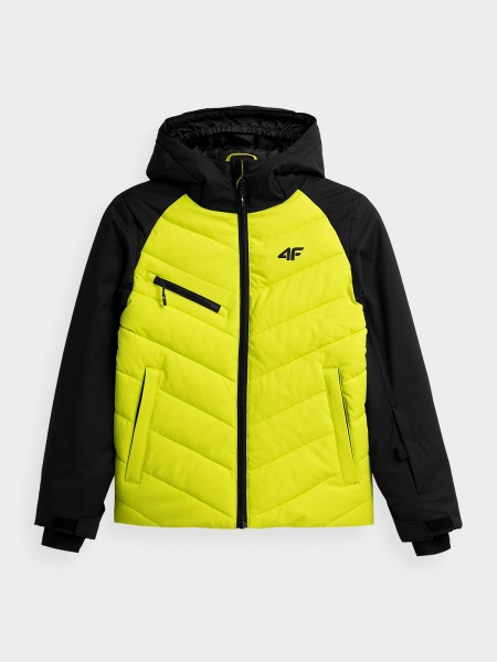 Куртка 4F J4Z21-JKUMN402-72S р.152 салатово-чорний