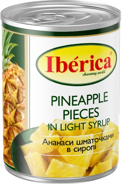 Ананас консервированный Iberica нарезанные 565 г 