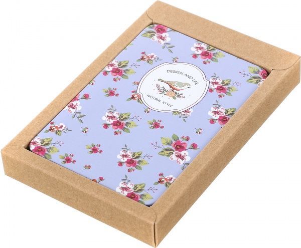 Блокнот Цветы фиолетовый