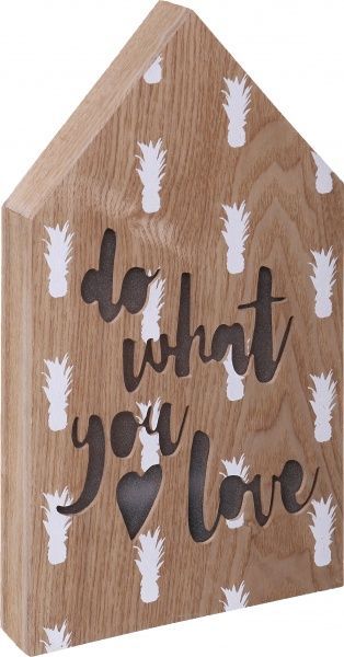 Декор настенный LED do what you Love 29,7x17 см 