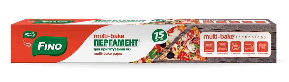 Папір для випікання Fino в аркушах 15 шт.