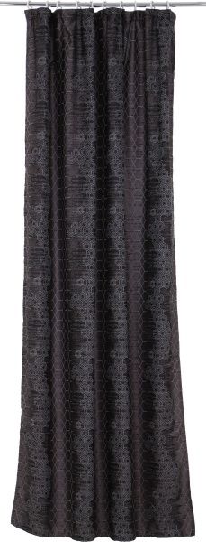 Штора Жаккард Соты 145х275 см черный La Nuit