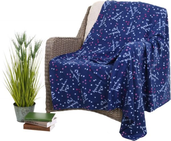 Плед Let's sleep 125x150 см синий UP! (Underprice) 