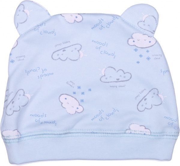 Шапочка дитяча Bembi ШП76 р.46 блакитний із малюнком