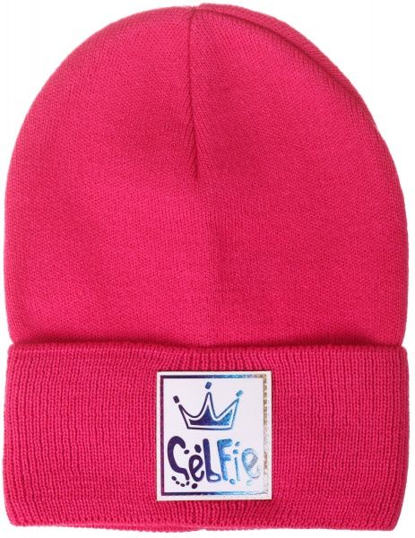 Шапочка дитяча для дівчинки Kraft+ 2641 р.50 малиновий 