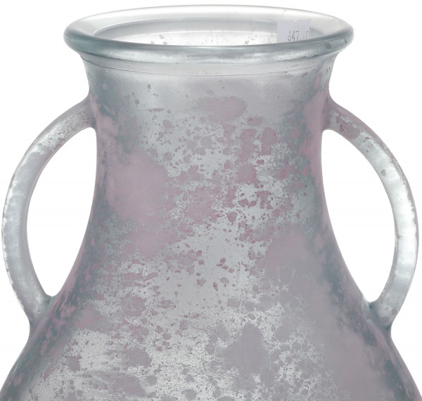 Ваза стеклянная San Miguel CANTARO 5,5 л 32 см розовый античный 