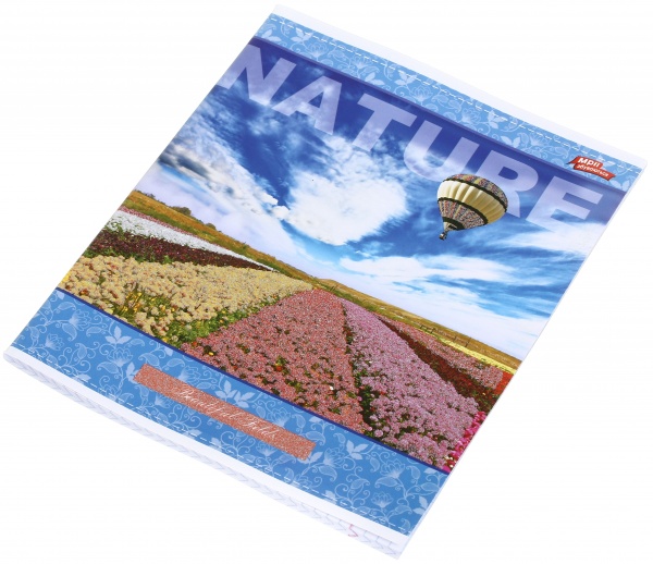 Тетрадь школьная с глитером 60 листов в клеточку в ассортименте Мечты сбываются