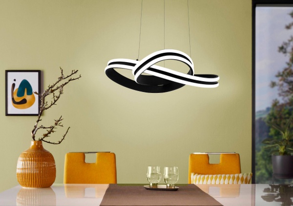 Світильник підвісний Eglo Corredera 2x18 Вт чорний із білим 99249 