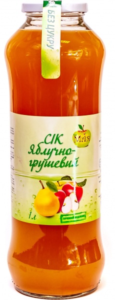 Сок Нова Мрія яблучно-грушевый 1 л 