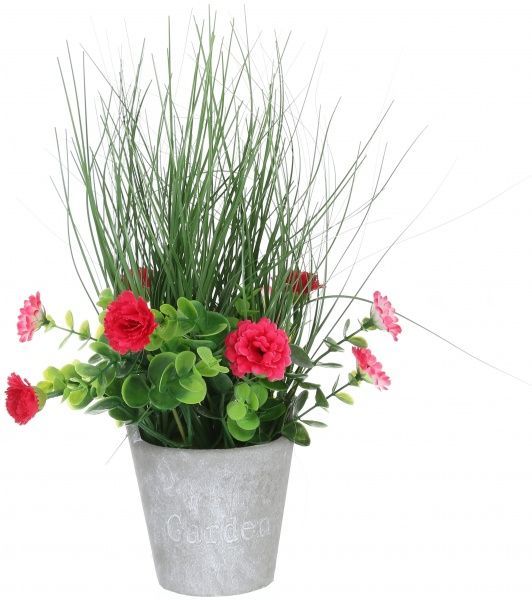 Цветочная композиция искусственная Хризантема в горшочке JYS161-y1