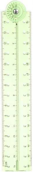 Линейка раскладная 30 см зеленая Nota Bene