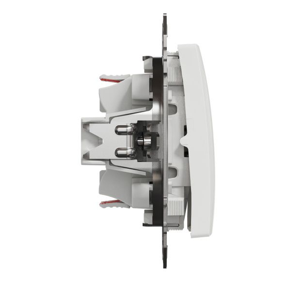 Переключатель проходной двухклавишный Schneider Electric Sedna Design без подсветки 10 А 250В белый SDD111108