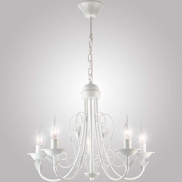 Люстра підвісна Strotskis Afina 5x60 Вт E14 білий 60050/5