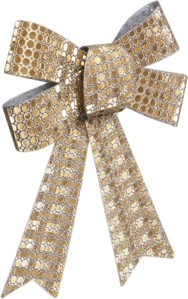 Набор новогоднего декора Бант модерн 11х12 см 3 шт золотой