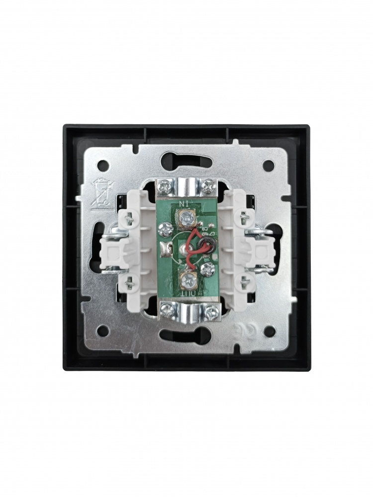 Механізм розетки TV прохідна HausMark Juna чорний