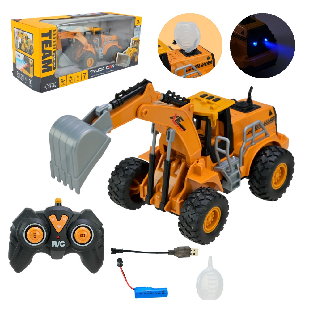 Экскаватор-бульдозер на радиоуправлении Shantou 1:22 MDP268-1A