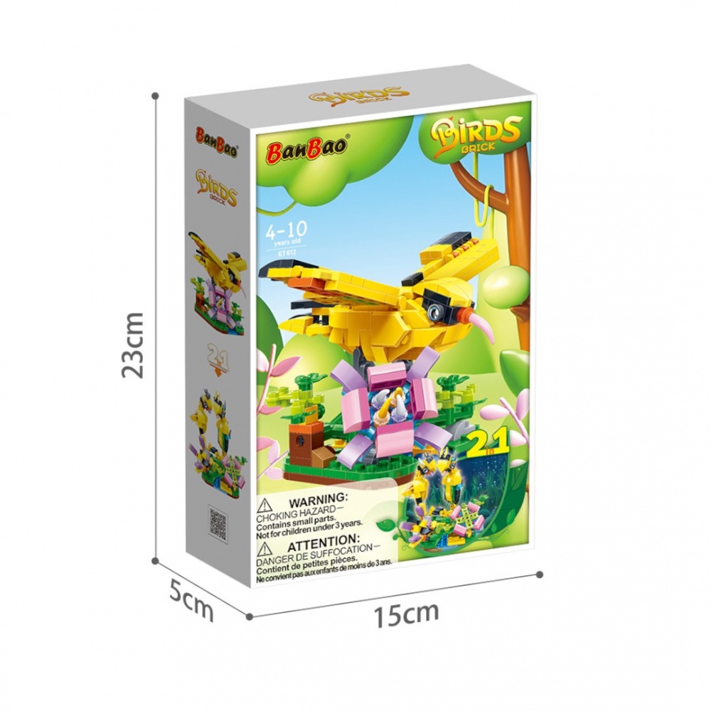 Конструктор BanBao 2в1 Іволга та морський коник ET612