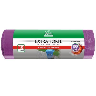 Пакеты для мусора Domi 160 л 10 шт