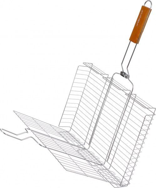 Решетка-гриль UP! (Underprice) объемная хромированная 63х41х5,5 см №671308